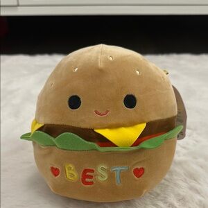 Carl the Cheeseburger 8” Squishmallow from Bestie Squad.